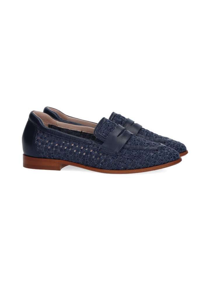 Donkerblauwe moccasins Softwaves 