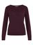 Bordeaux pull met ronde hals Viclaudie Vila