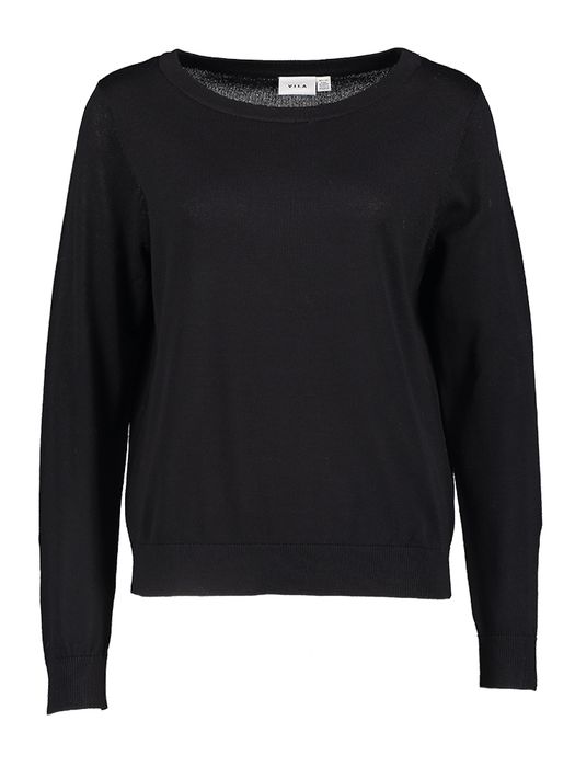 Zwarte pull met ronde hals Viclaudie Vila