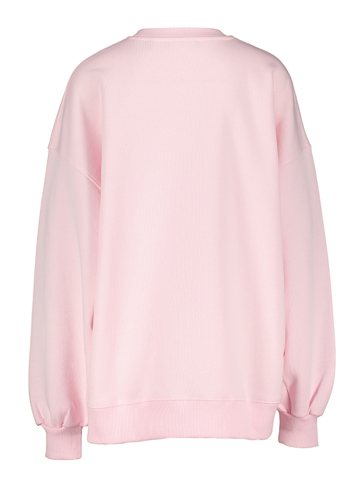 Babyroze katoenen sweater met opdruk Rotate