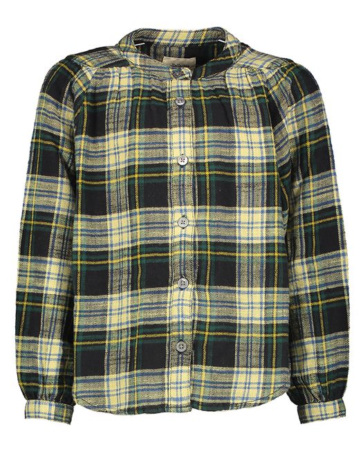 Geruiten blouse met knoopsluiting Belleroze