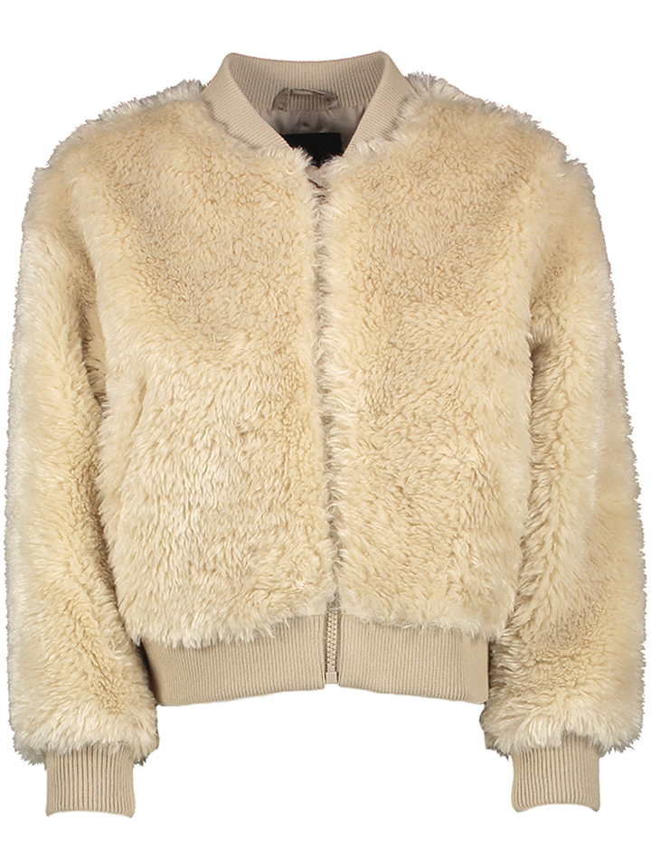Beige jas in teddy Name It 