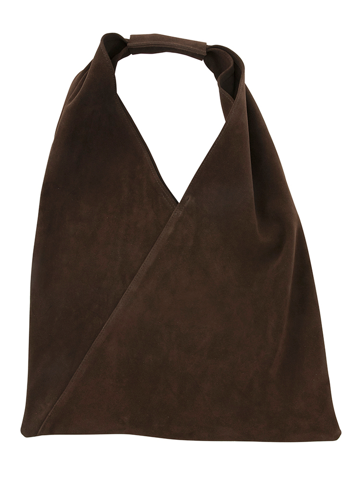 Chocoladebruine tas in suède Sac B.B Twist My Bag