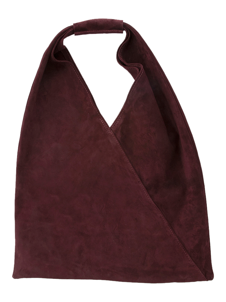 Daim bordeaux shopper Twist 