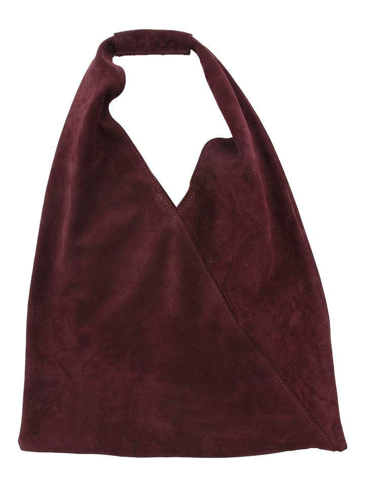 Daim bordeaux shopper Twist 