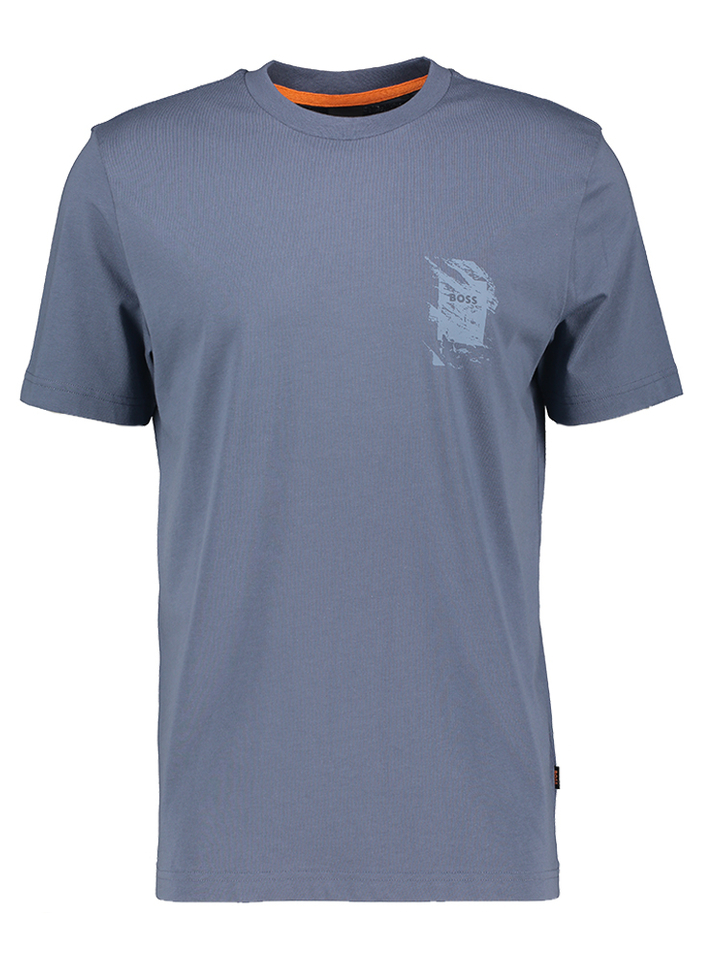 Blauwe katoenen t-shirt Hugo Boss 