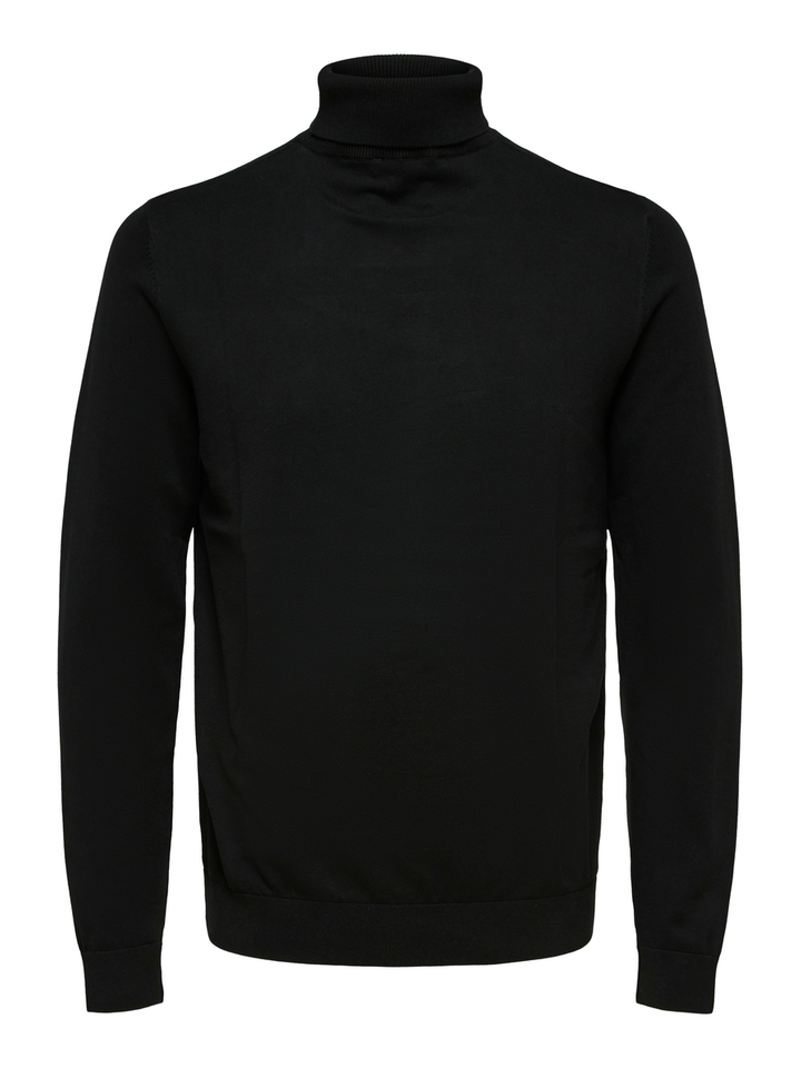 Zwarte trui met rolkraag Selected 