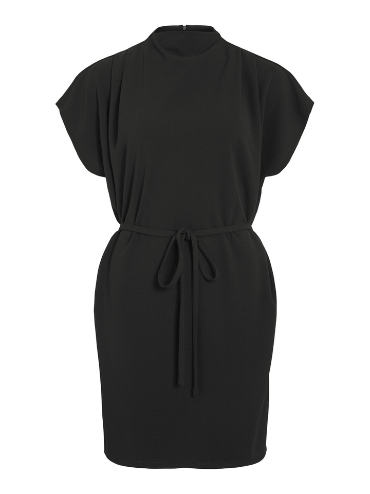 Zwarte jurk met lint in de taille Vimerlano Vila