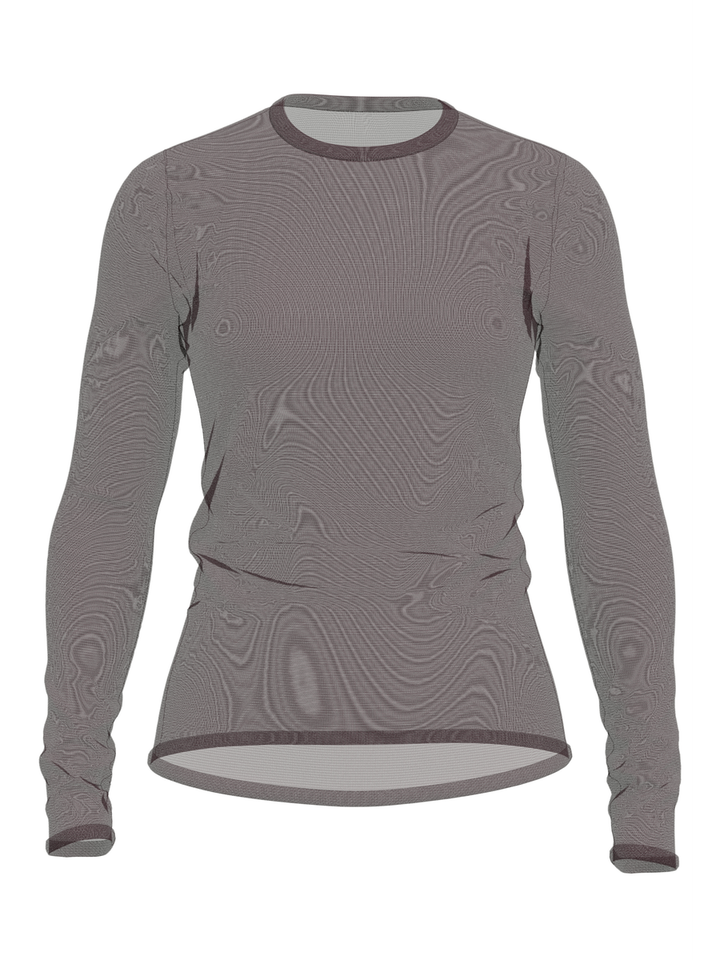 Bordeaux doorzichtige t-shirt Selected 