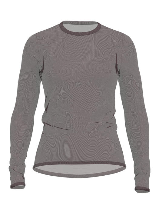 Bordeaux doorzichtige t-shirt Selected