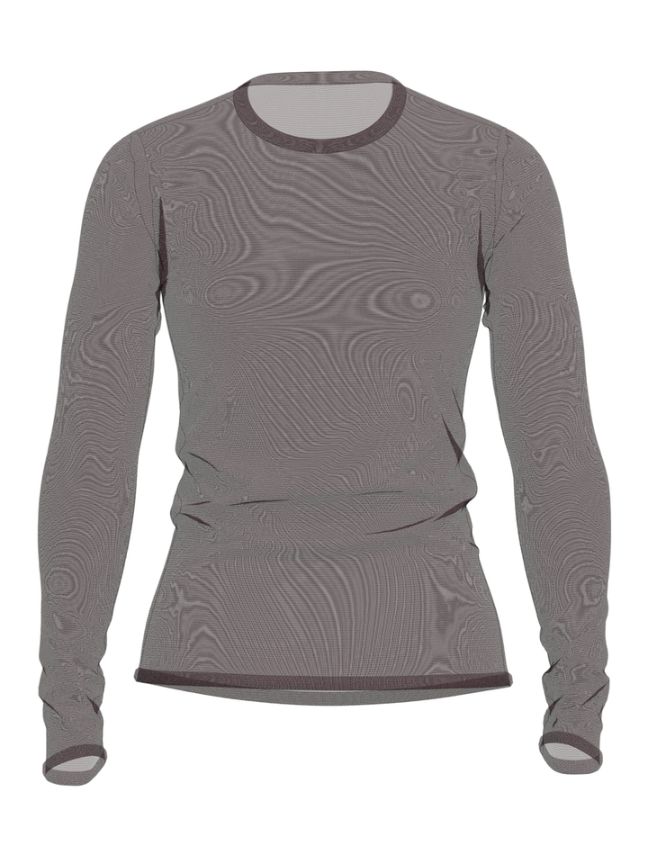 Bordeaux doorzichtige t-shirt Selected 