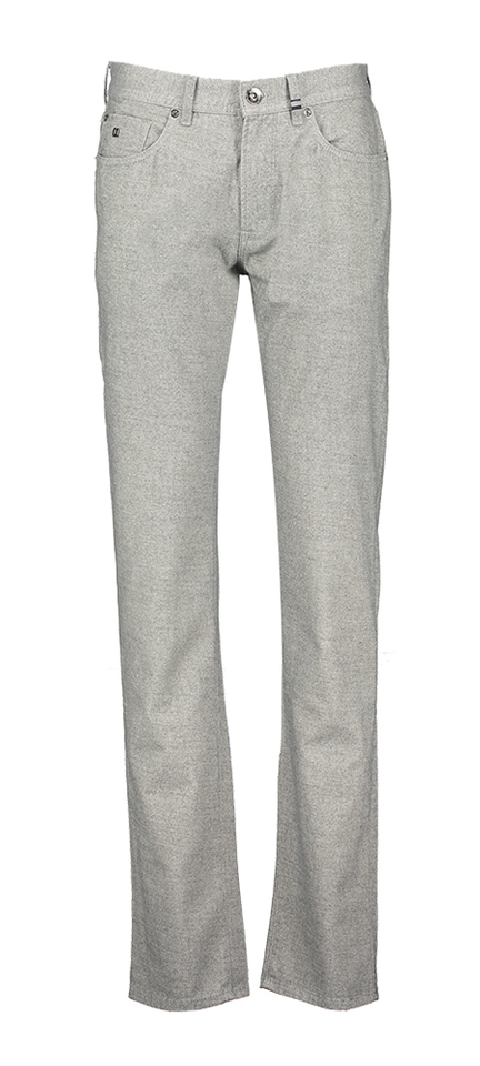 Grijze  broek regular fit Zilton 
