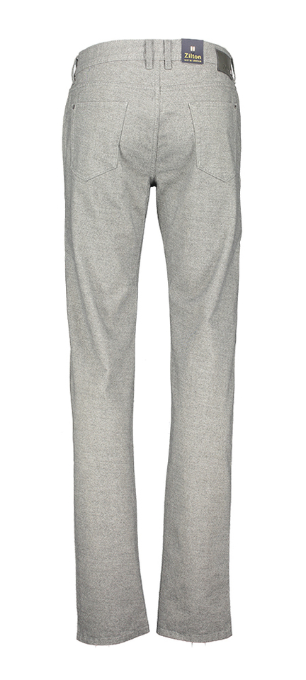 Grijze  broek regular fit Zilton 