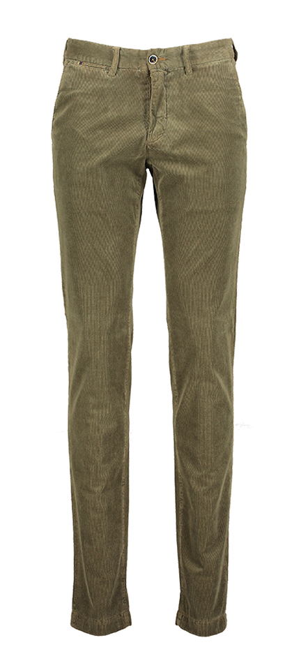 Bruine broek in ribfluweel Sidney Zilton 