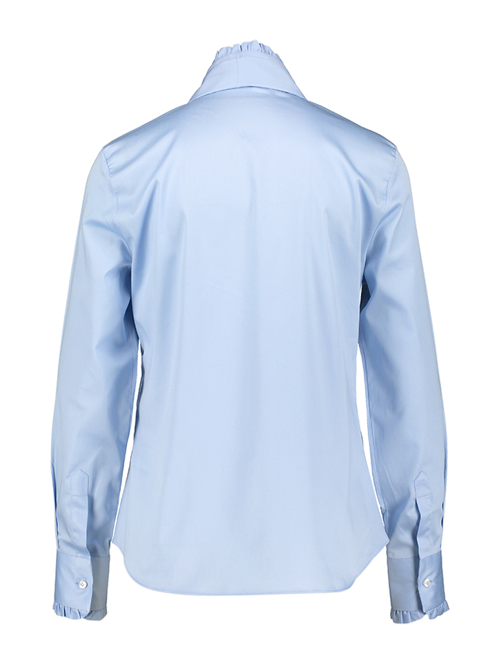 Blauwe katoenen bloes met strik Allison Cristiana Conti 