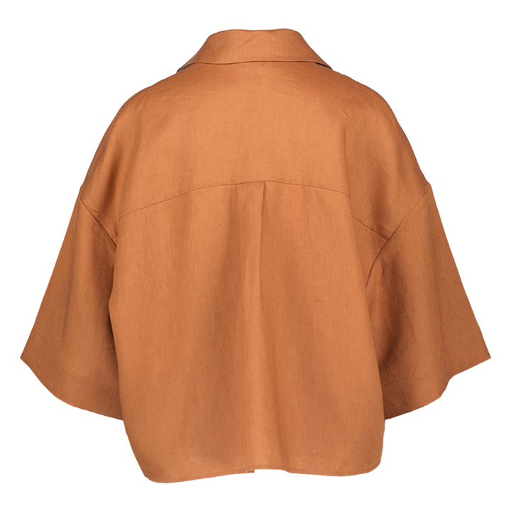 Roestkleurige blouse Rito MM