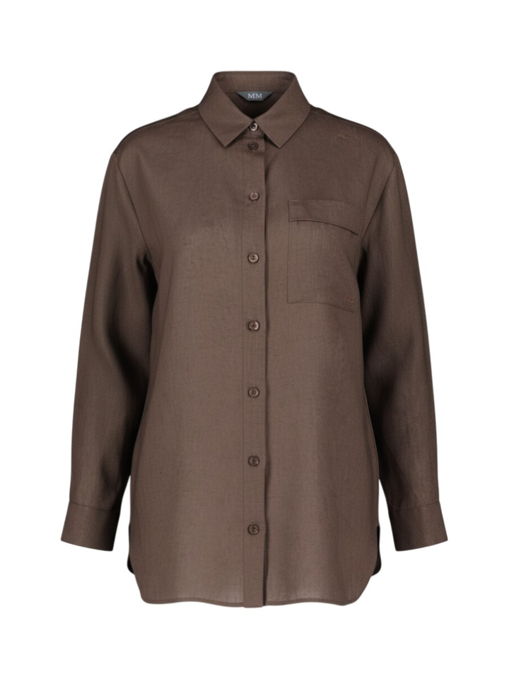 Bruine linnen bloes Filo MM