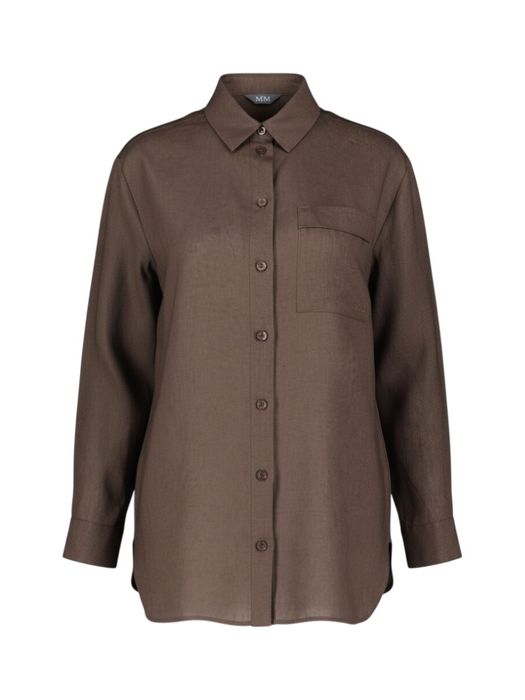 Bruine linnen bloes Filo MM