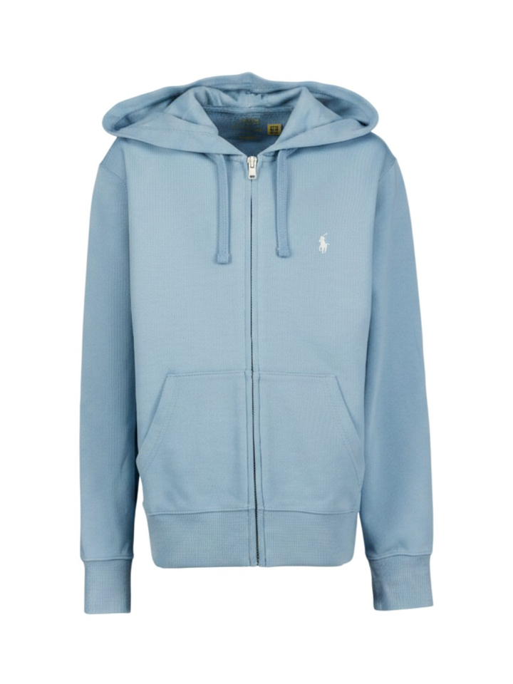 Cassidy blauwe sweater met rits en kap Ralph Lauren 