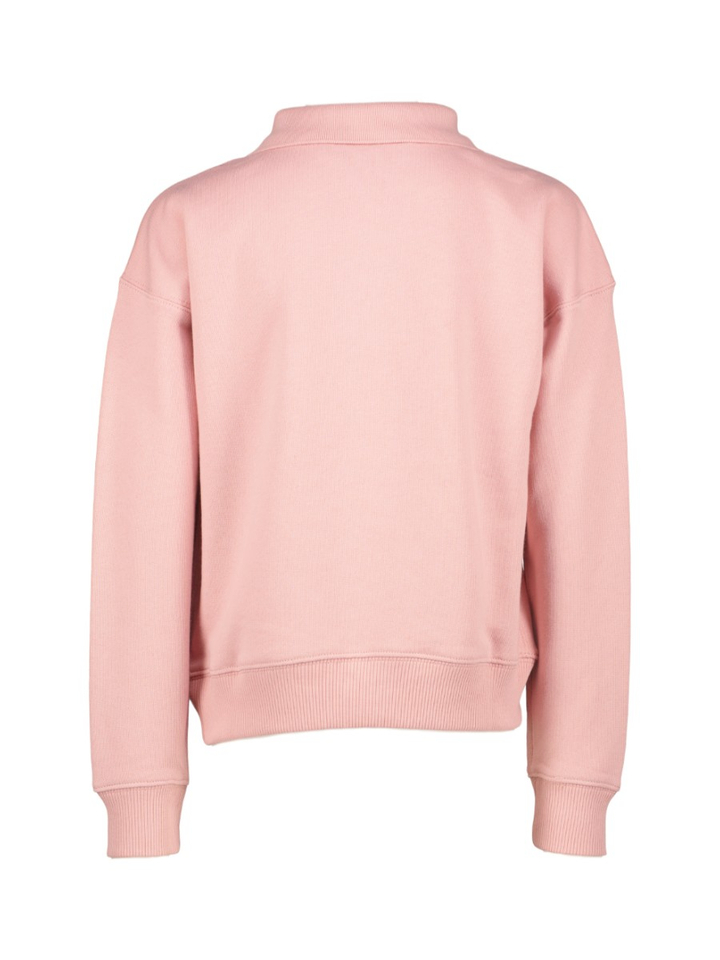 Lichtroze sweater met polo kraag Ralph Lauren 