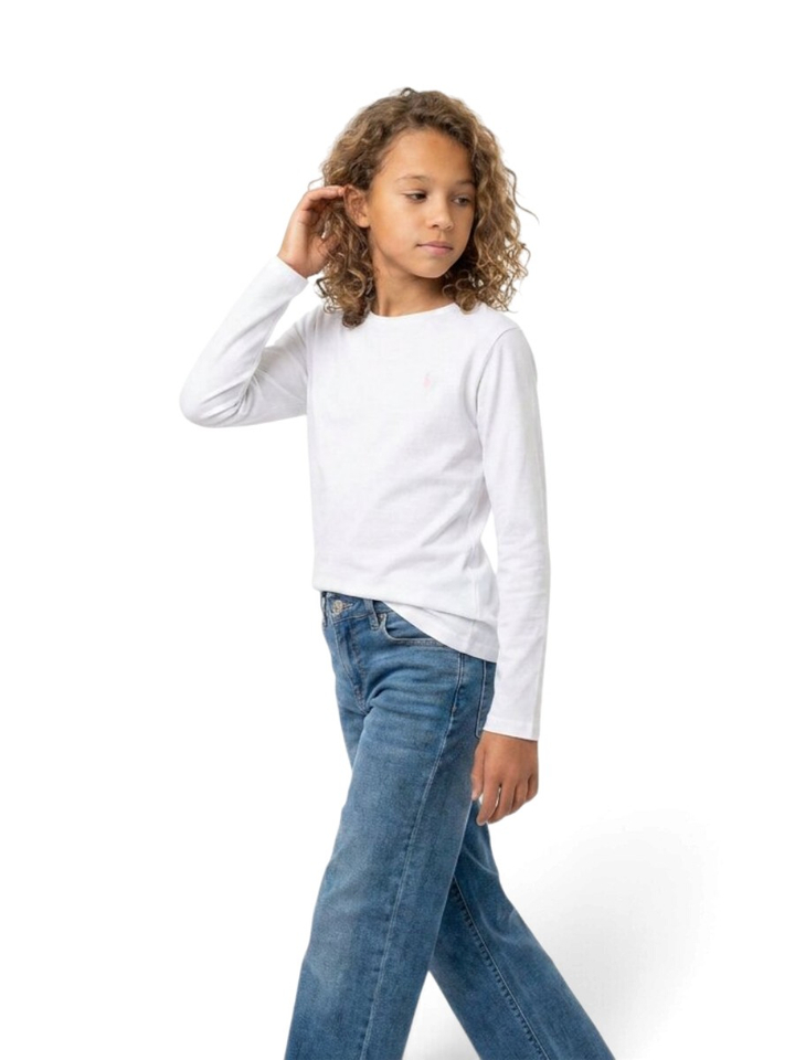 Witte t-shirt met lange mouwen Ralph Lauren