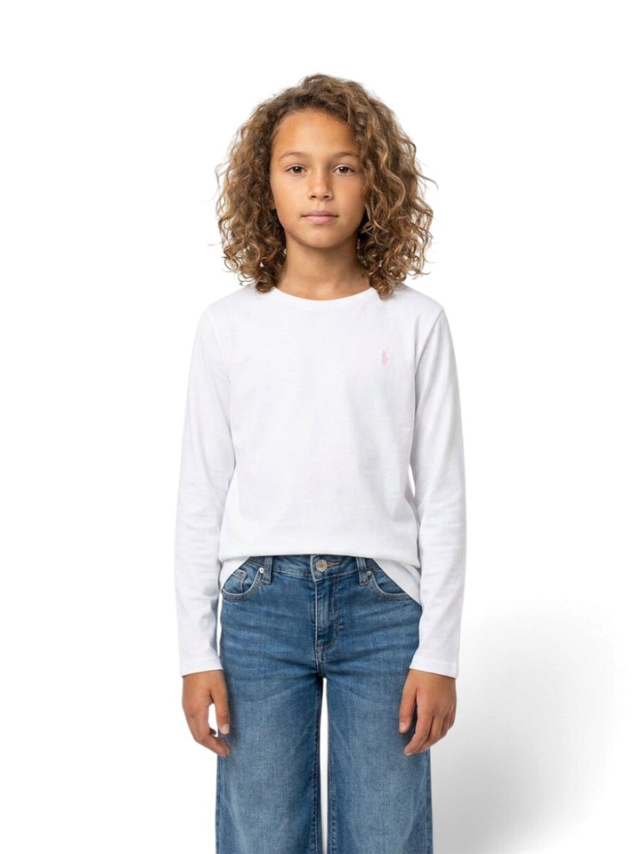 Witte t-shirt met lange mouwen Ralph Lauren