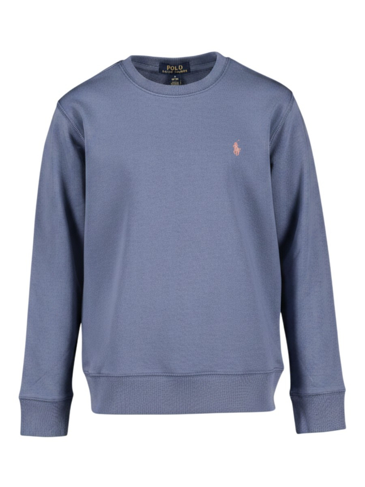 Blauwe sweater met logo Ralph Lauren