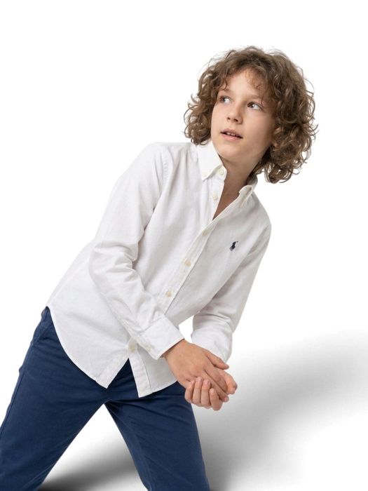 Wit katoenen hemd Ralph Lauren