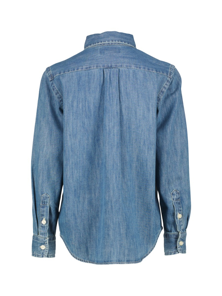 Blauw jeans hemd Ralph Lauren 