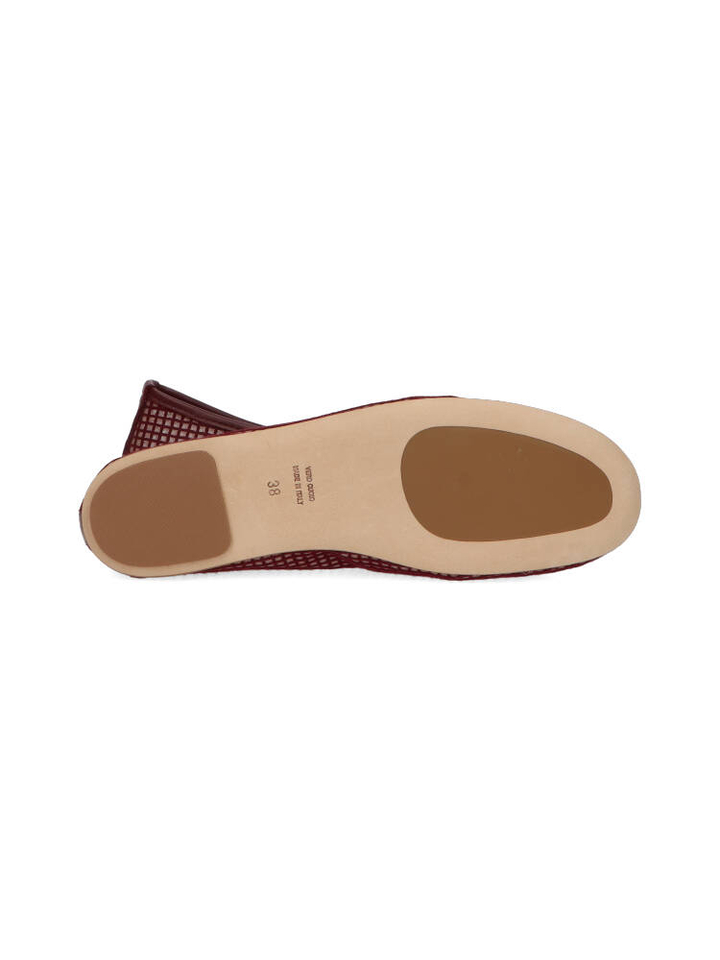 Griffin bordeaux nappa ballerina's Nora Odare 