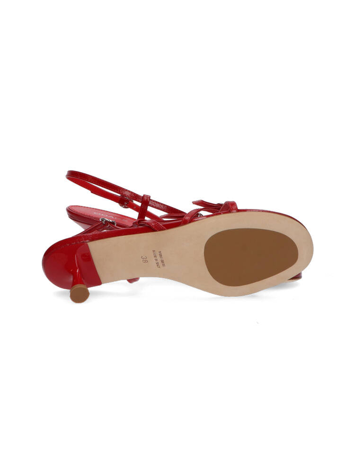 Vernice rossa sandaal met hak Blanca Odare 