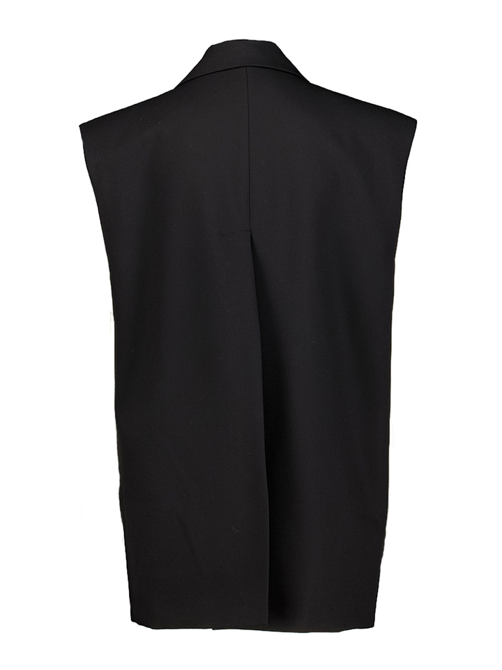 Donkerblauwe blazer zonder mouwen Imperial 