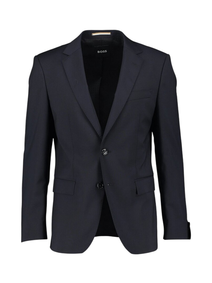 Donkerblauwe slim fit kostuum blazer Hugo Boss 