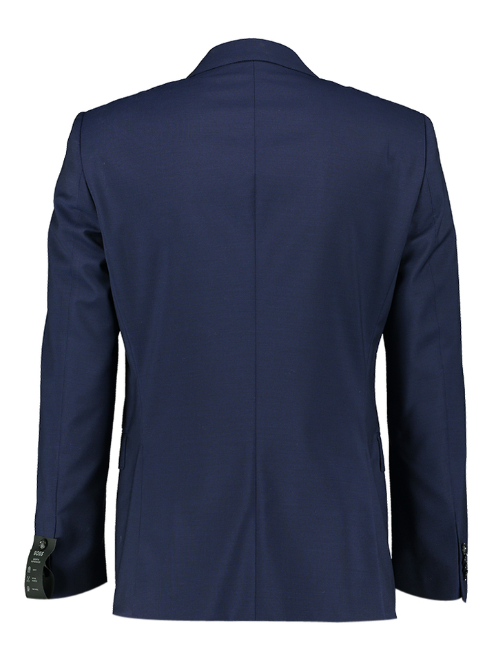 Blauwe slim fit kostuum blazer Hugo Boss 