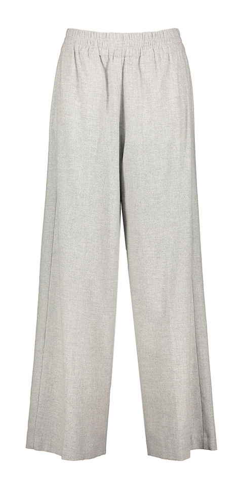 Grijze wijde broek met elastiek Everdeen Rabens Saloner