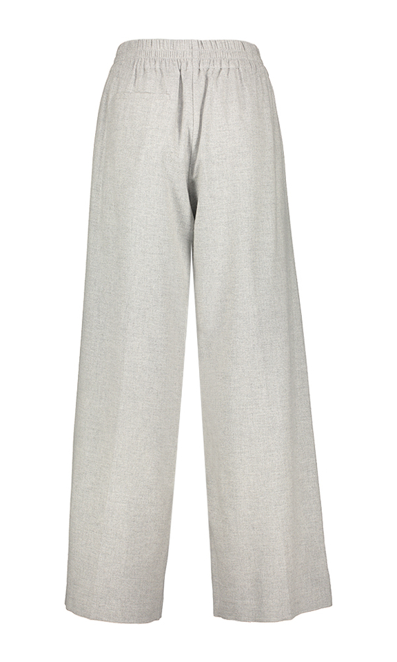 Grijze wijde broek met elastiek Everdeen Rabens Saloner