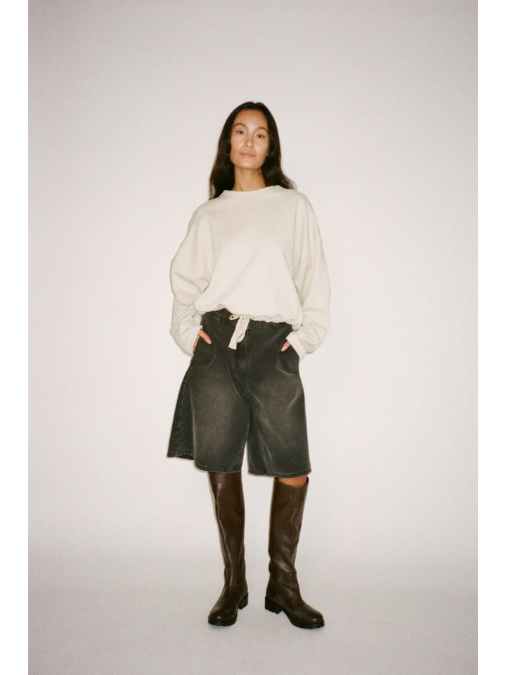 Beige sweater met ronde hals Sheela Rabens Saloner