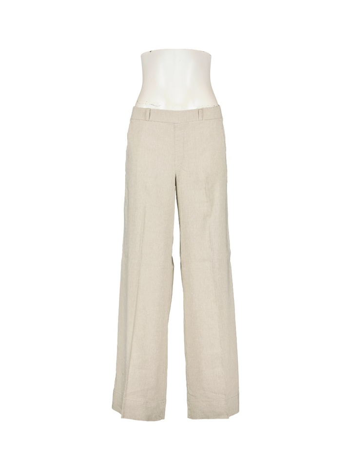 Olijf kleurige linnen broek Lizzy Flower Linnen Para Mi