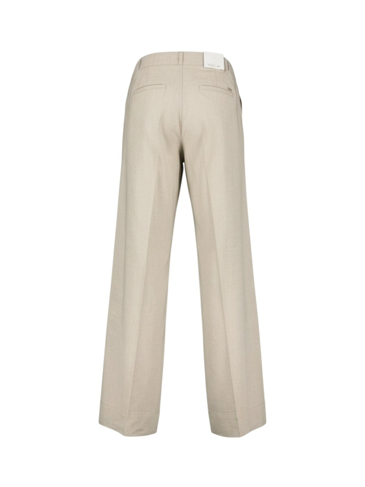 Olijf kleurige linnen broek Lizzy Flower Linnen Para Mi