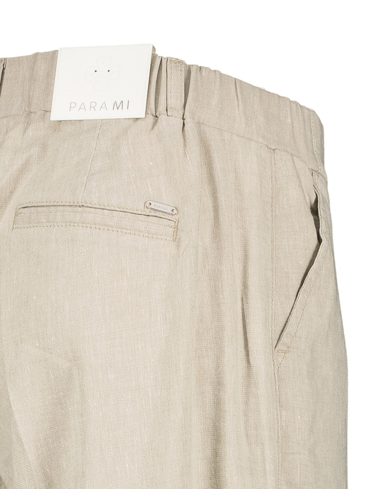 Olijf kleurige linnen broek Lizzy Flower Linnen Para Mi