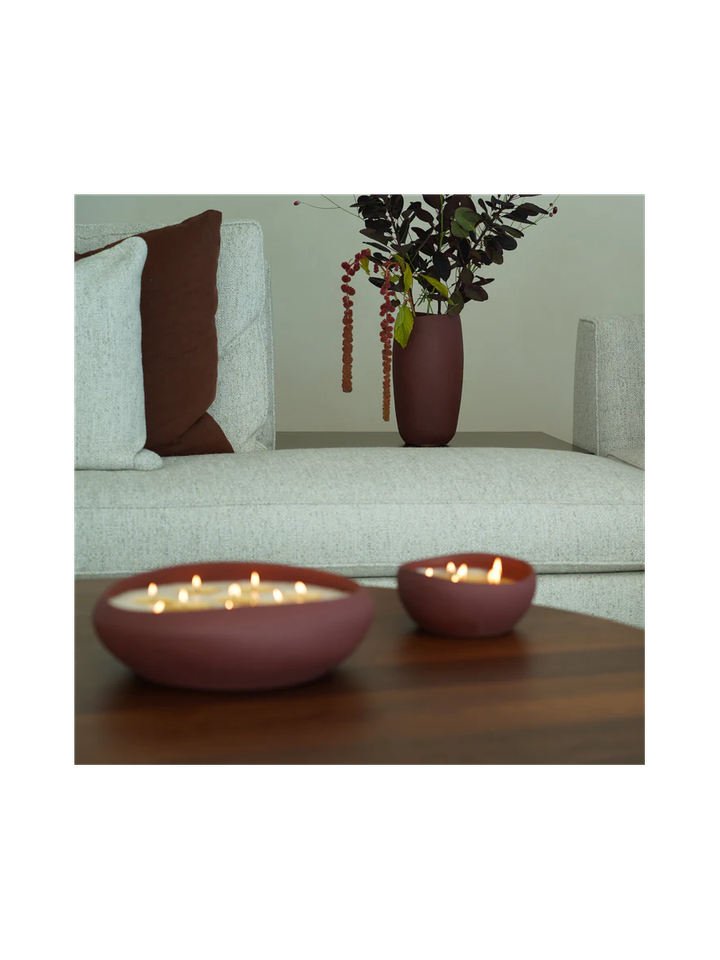 Doteki Indoor Candle Small - Burgundy Mon Dada