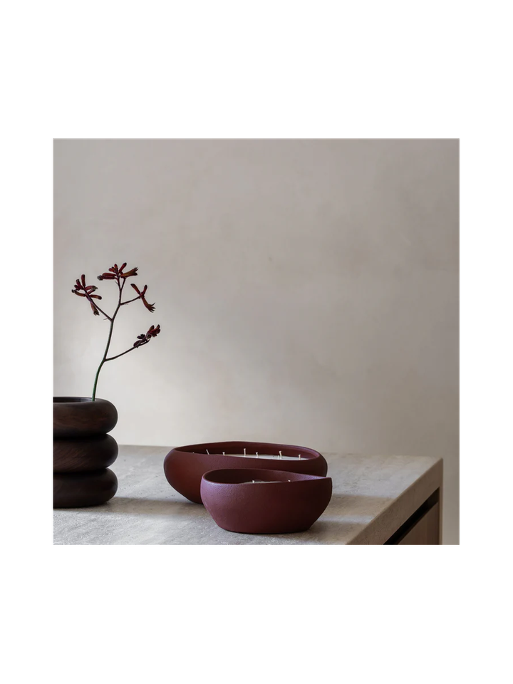 Doteki Indoor Candle Large - Burgundy Mon Dada