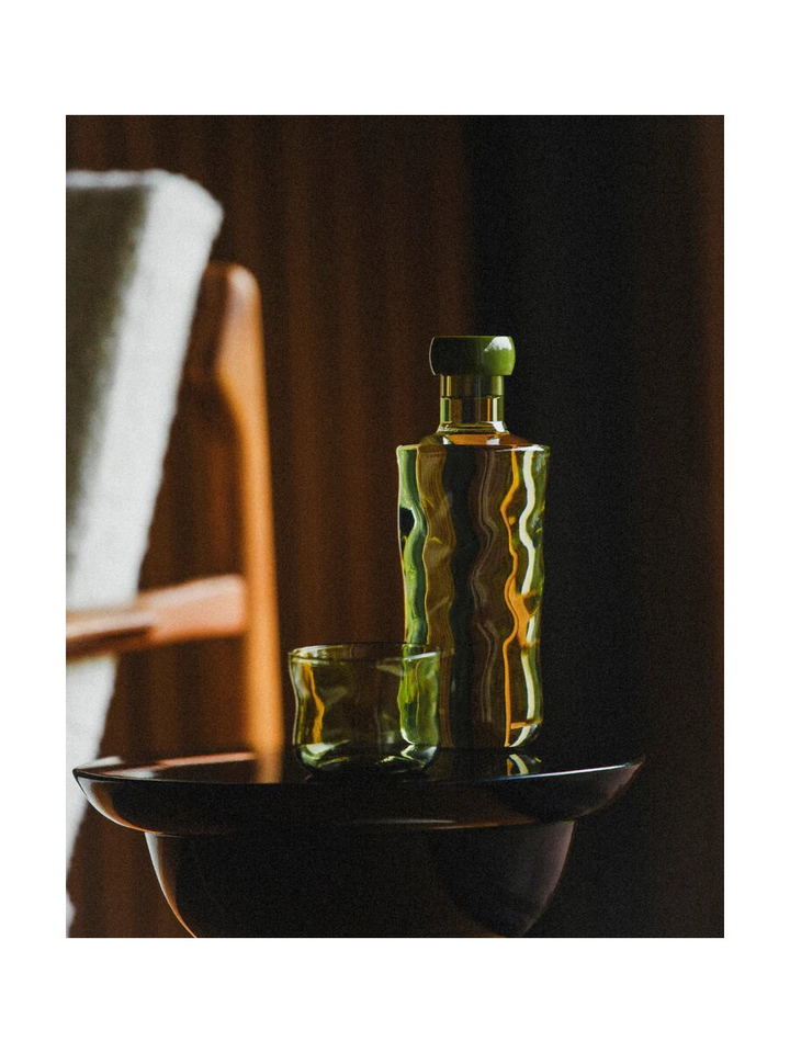 Swirl small tumbler glasses moss Paveau 