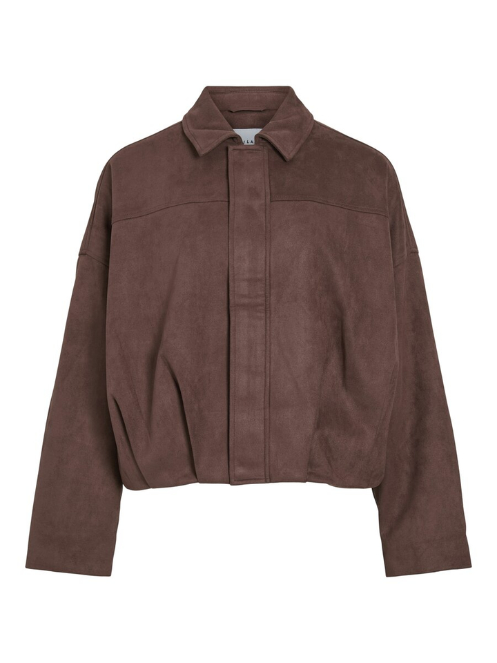 Brown sttone cropped jasje met rits Viviral Vila