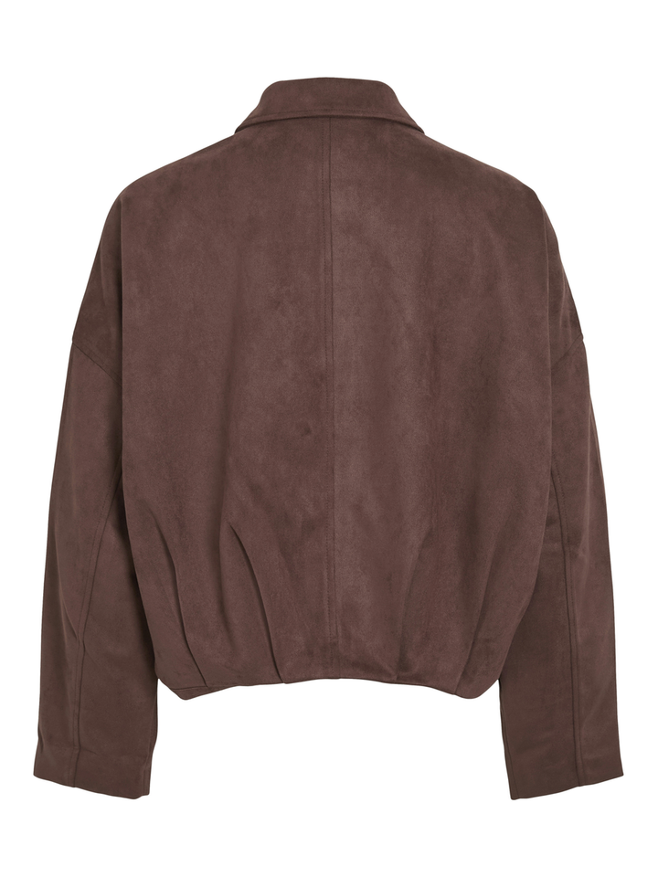 Brown sttone cropped jasje met rits Viviral Vila