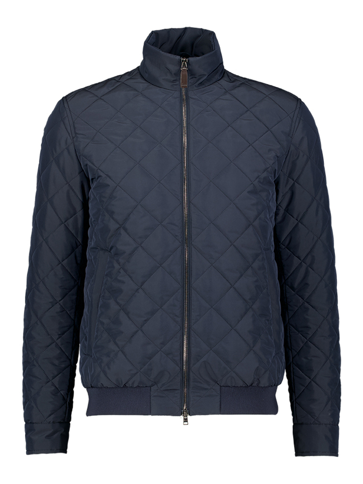 Blauwe korte jas Herno