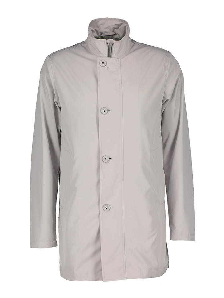 Grijze halflange jas Herno