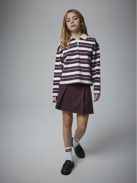 Bordeaux kort katoenen rokje Name It