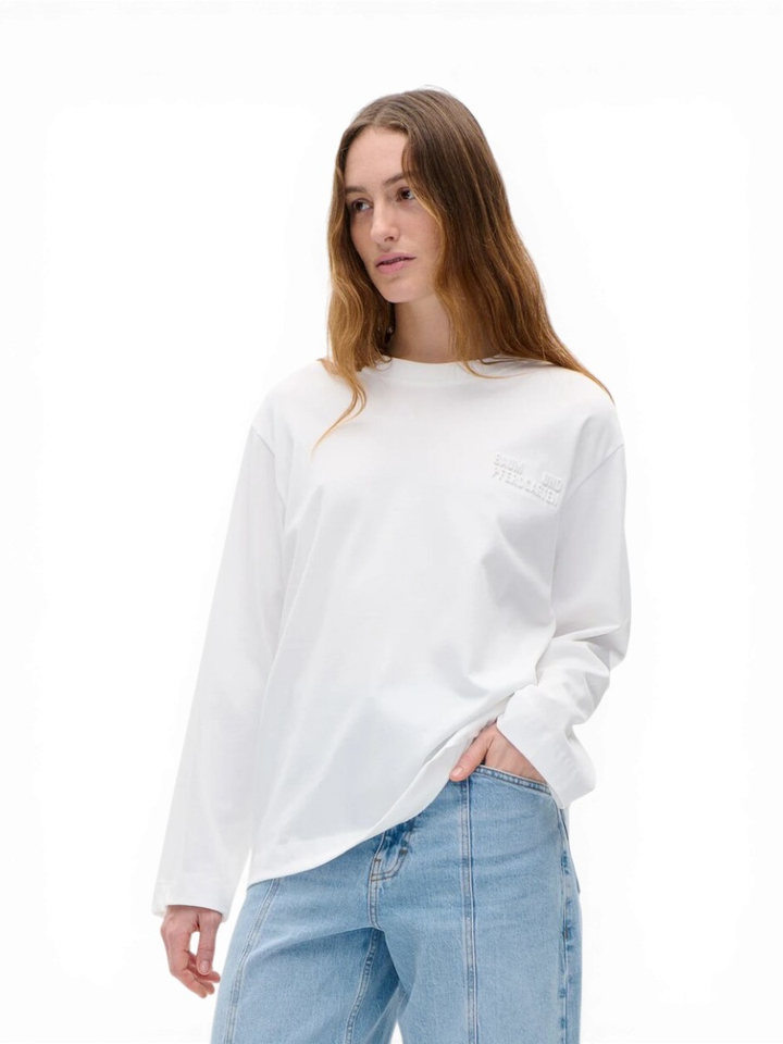 Witte  t-shirt met logo Jeevona Baum Und Pferdgarten