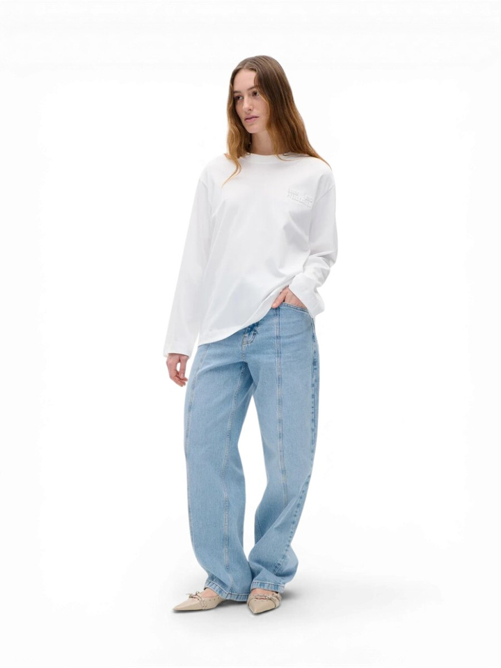 Witte  t-shirt met logo Jeevona Baum Und Pferdgarten